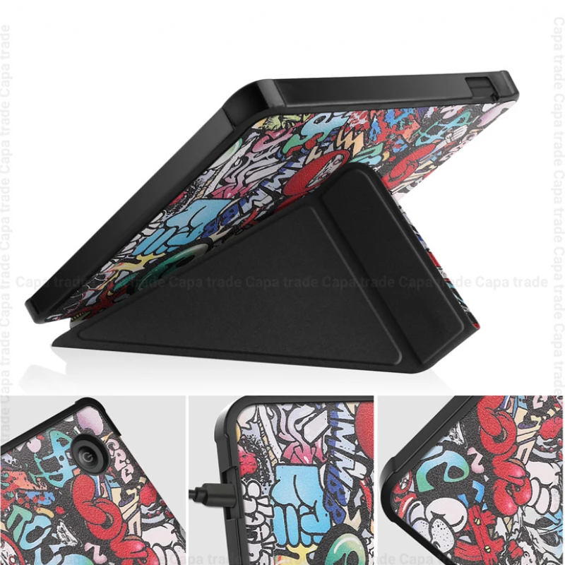 

Etui For Kobo Libra Colour Cover 2024 Cute Painted Folding Stand Protective Smart Case For Funda Kobo Libra 2 2021 Kids Coque