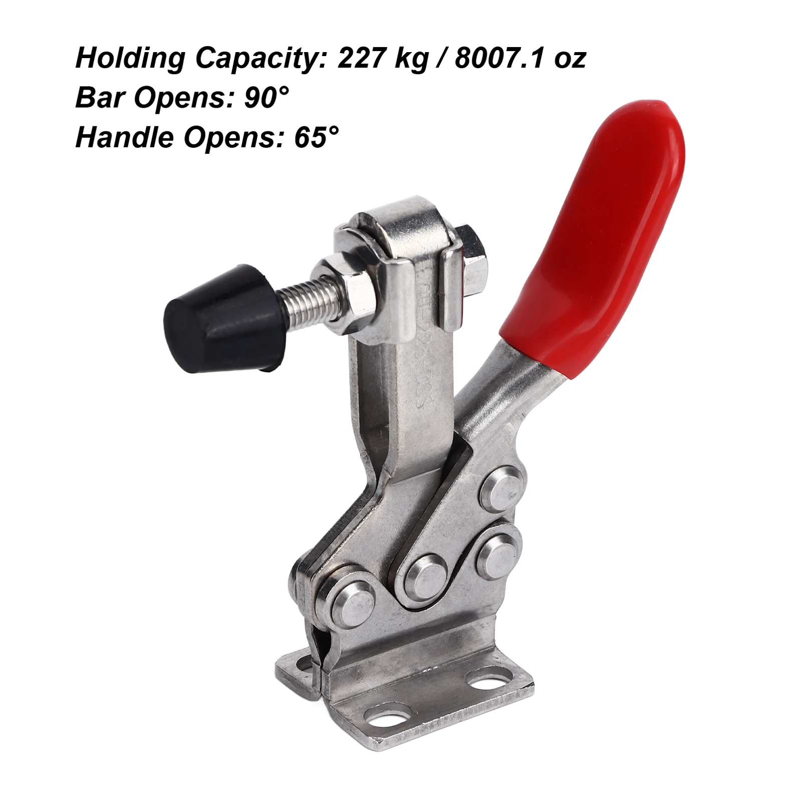 Abrazadera de palanca de liberación rápida, abrazadera de palanca de liberación rápida, abrazadera de soldadura Horizontal de acero inoxidable, herramienta manual, abrazadera de palanca GH 225DSS