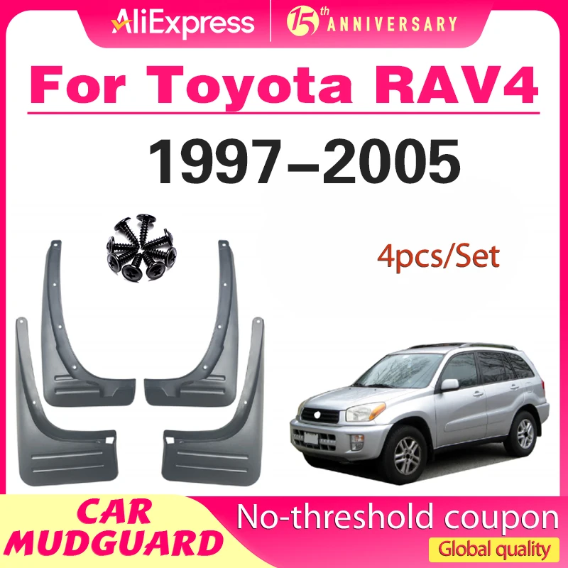 

4PCS Car Mud Flaps Splash Guards For Toyota RAV4 1997 1998 1999 2000 2005 Mudguards Splash Guards Fender Mudflaps Accessories