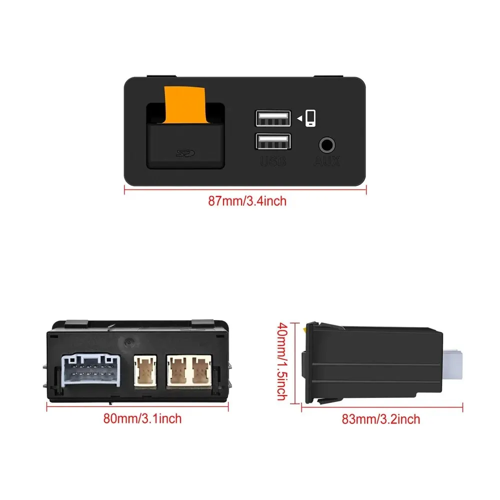 New Upgrade CarPlay Android Auto USB Hub Adapter for Mazda 2 3 6 CX3 CX5 CX8 CX9 MX5 miata TK78669U0C Mazda Retrofit Kit image 2