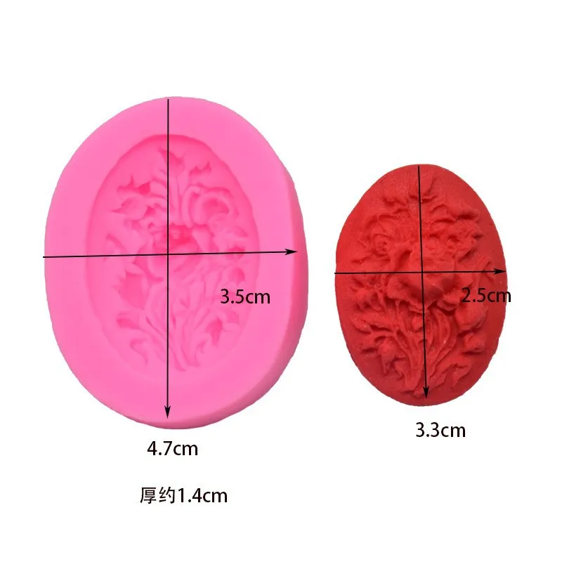 Peony Flower Shape Soap Silicone Mold Form DIY Fondant Cake Decorating Baking Tools Handmade Sugarcraft Candy Chocolate Molds
