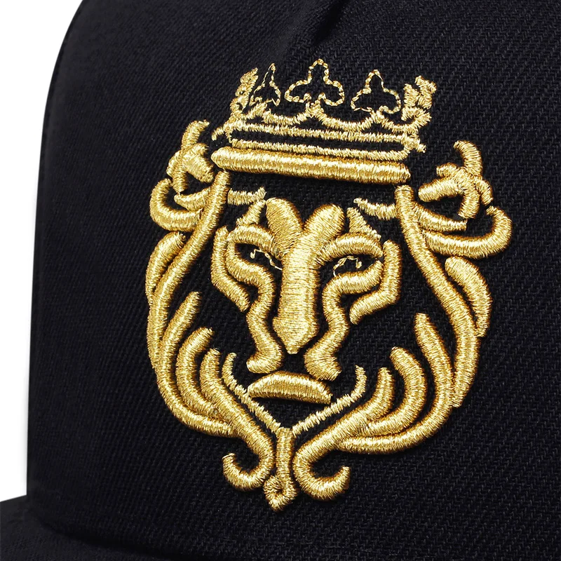 New Men Women Lion Embroidered Baseball Cap Summer Outdoor Sun Hat Hip Hop Adjustable Trucker Caps Cotton Snapback Hats Sun Hats