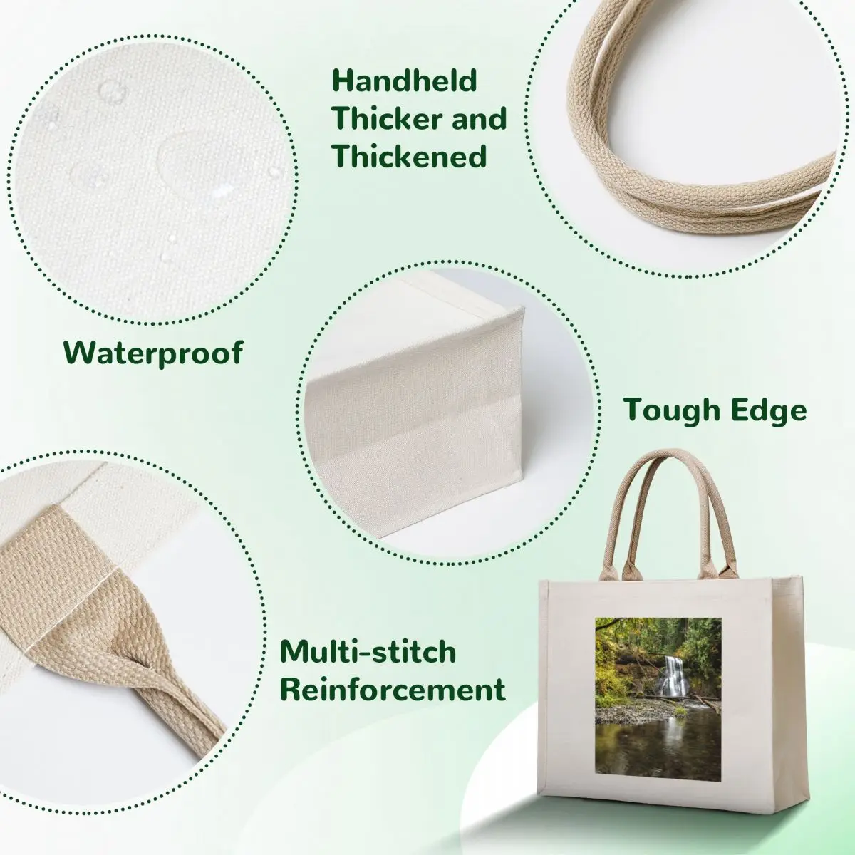 Upper North Falls Tote Bag Women's bags tote bags aesthetic shopping bags foldable