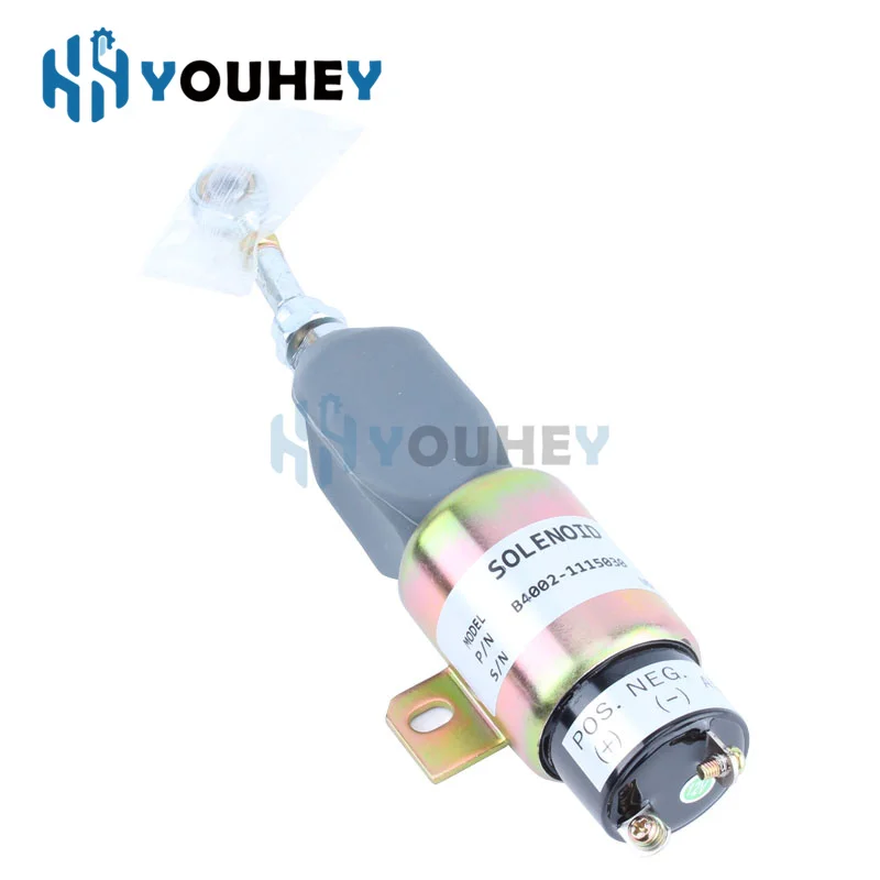 B4002-1115030 12v 24V b4002111503 Generator Engine Stop Solenoid Valve Electronic Flameout Fuel Cut Off Switch PC60-7 PC120-7