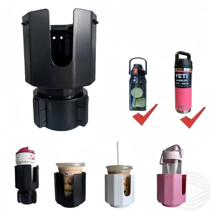 

Car Cup Holder Expander Adapter Long Offset Base For Large Water Bottles in Vehicles