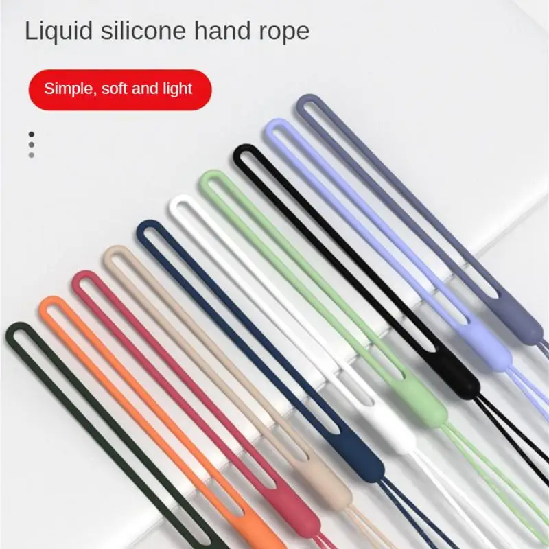 Silicone Phone Strap Wrist Lanyard Hand-held Chain Short Anti-lost Girl Women For IPhone Xiaomi Samsung Universal ﻿