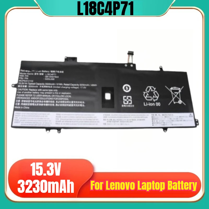

L18C4P71 15.3V 3230mAh Laptop Battery for Lenovo ThinkPad X1 Carbon 8th Gen/7th Gen X1 Yoga 5th Gen/4th Gen Series