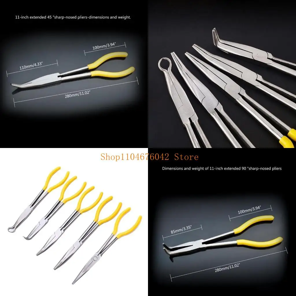 

5asd Long Nose Pliers for Car Wire Removal Cylinder Cable Clamp Tool
