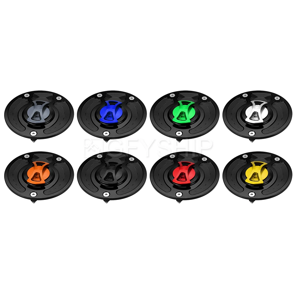 For Kawasaki ER-4N / Ninja 400 ER400 / ZX-6R 10R 1000  Motorcycle Quick Release Gas Cap Keyless Fuel Tank Cap Cover