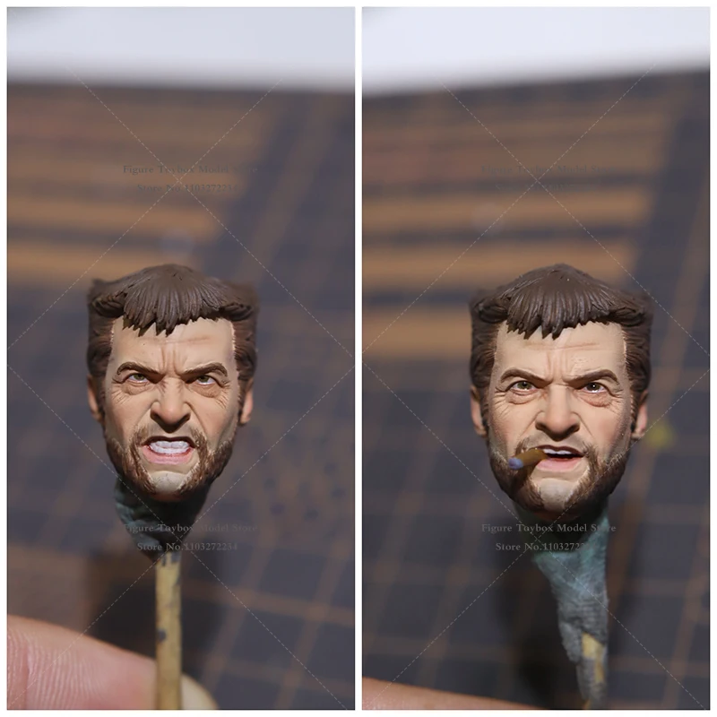 Customization 1/12 Wolverine Delicate Head Sculpt Marvel X-Men Hugh Jackman Mini Carving Model For ML Shf Male Body Decoration