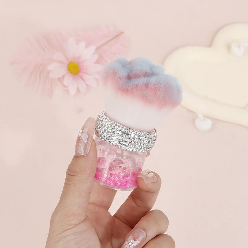 

High Face Value Makeup Setting Powder Blusher Nail Polish Dust Multi-Function Soft Hair Big Head Cleaning Brush