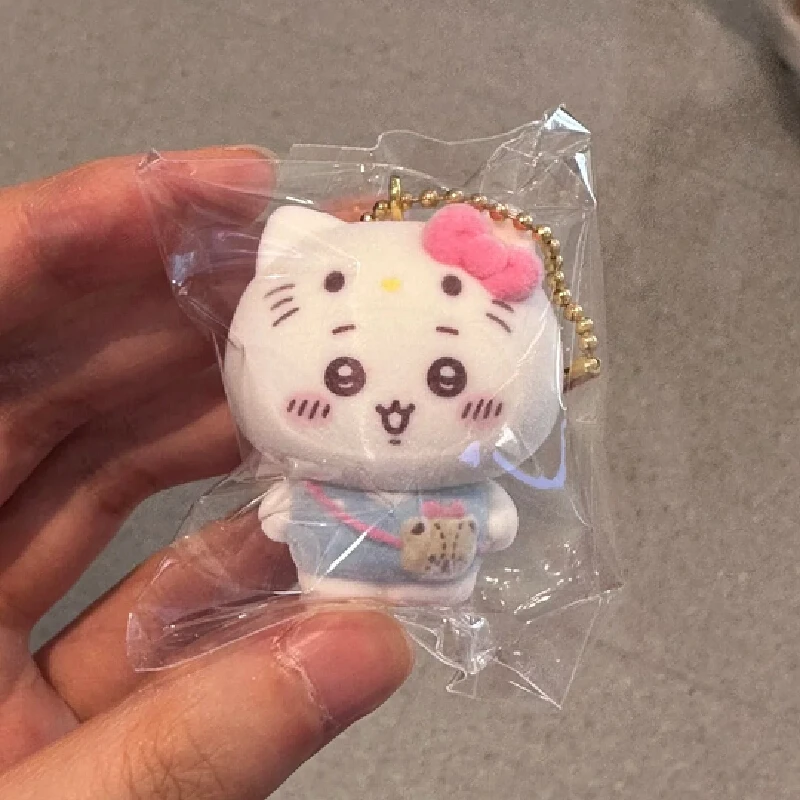 In Stock Genuine Sanrio&Chiikawa Collaboration Series Blind Box Hellokitty Hachiware Usagi Figurine Mystery Box Pendant Gift