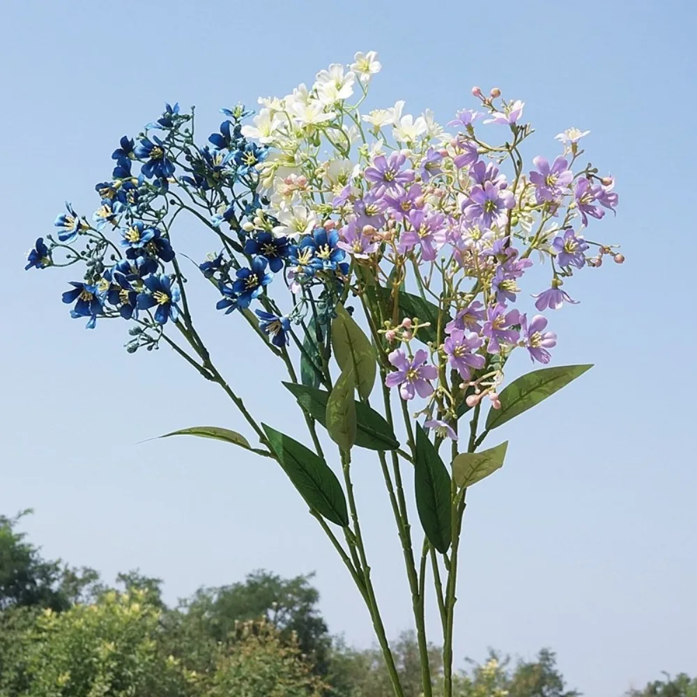 

Retro Artificial Daphne Lilac Flower Large Realistic Simulation Daphne Branches Elegant Handmade Fake Flower Wedding Party Decor