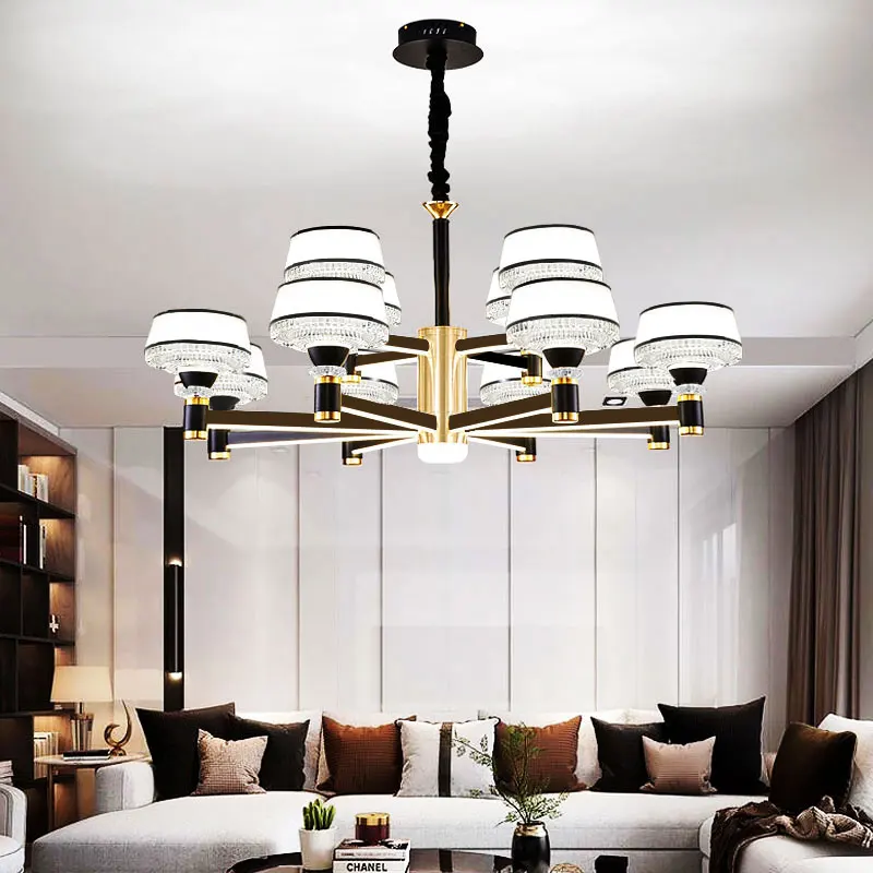 Plafonnier LED au Design Nordique Moderne et Luxueux, Luminaire Décoratif de Plafond, Idéal pour un Salon, une Salle à Manger ou une Chambre à Coucher