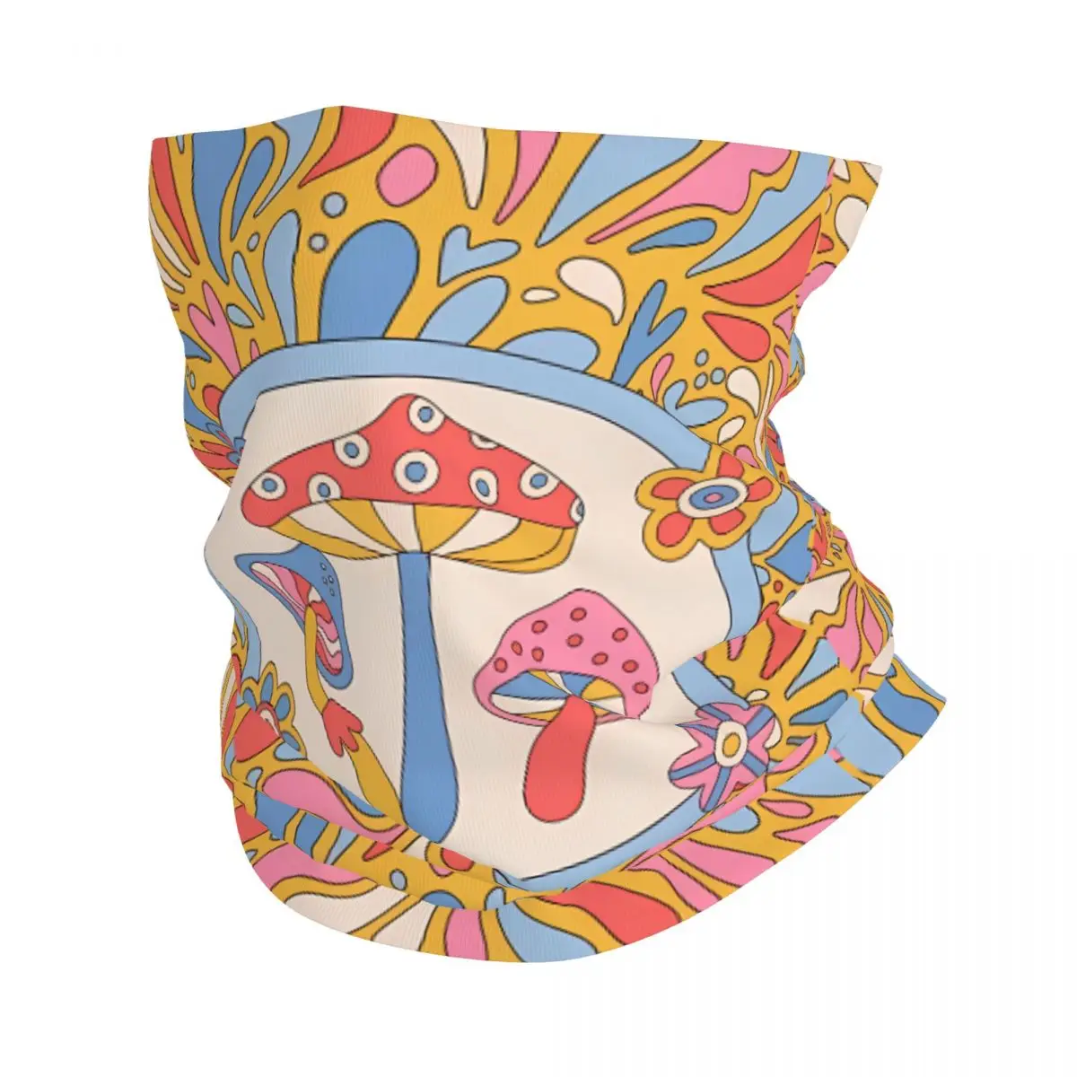 Miracle Mushroom Scarf Neckerchief Neck Face Mask Polyester