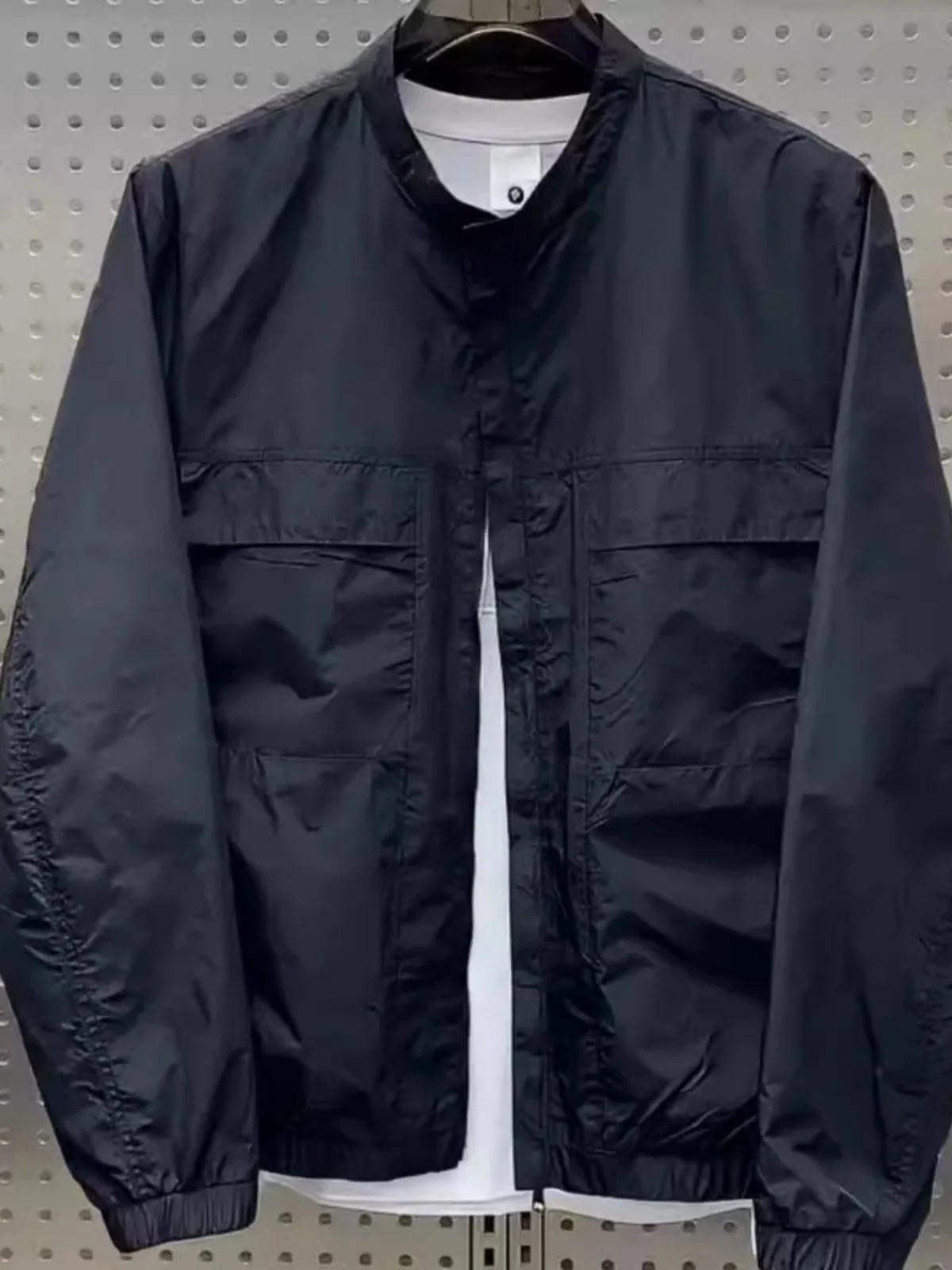 

Повседневная одежда с бейсбольным воротником или Jaet, мужская спецодежда, полиэфирное волокно, застежка-молния, модная городская молодежная куртка Sle