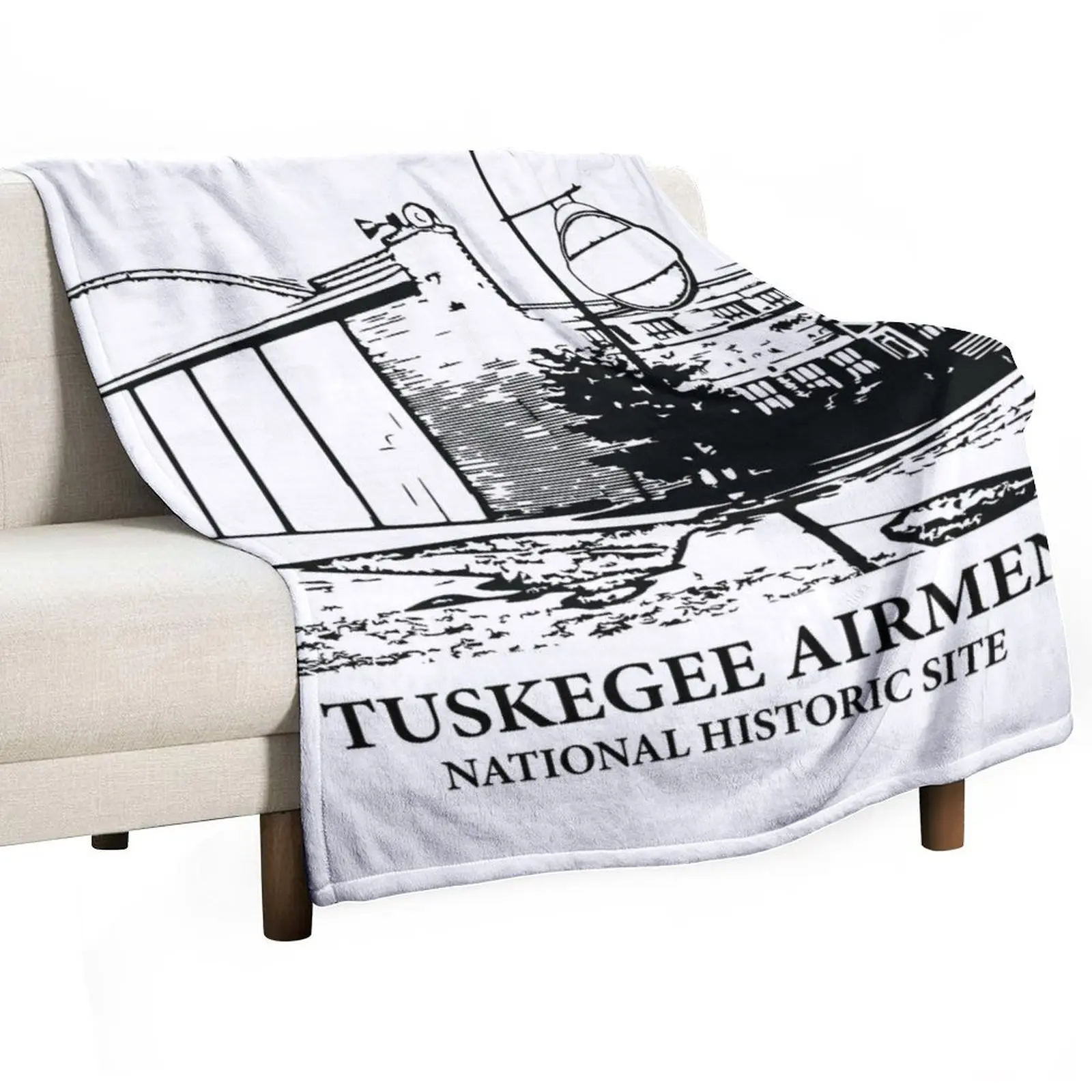Tuskegee Airmen National Historic Site Throw Blanket Kid'S bed plaid heavy to sleep Flannel Thermal halloween Blankets