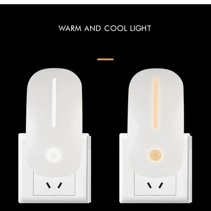 Luzes LED Night Plug Em Parede Nightlight, Sensores de Luz, Banheiro, Escada, Corredor, Quarto, Cabeceira Lâmpadas