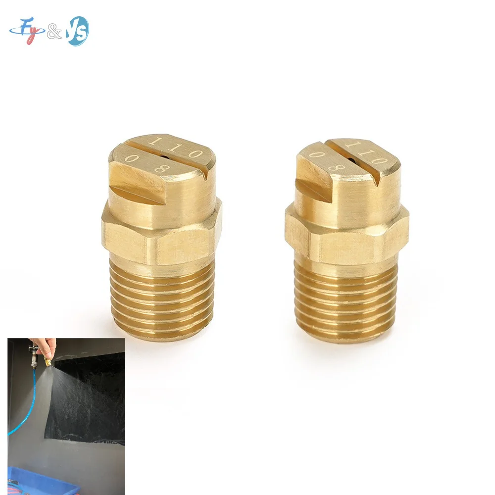 5PCS Asphalt Distributor Nozzle,High-Quality Brass Asphalt Spreader Nozzle,Water Spray Flat Fan Spray Nozzle