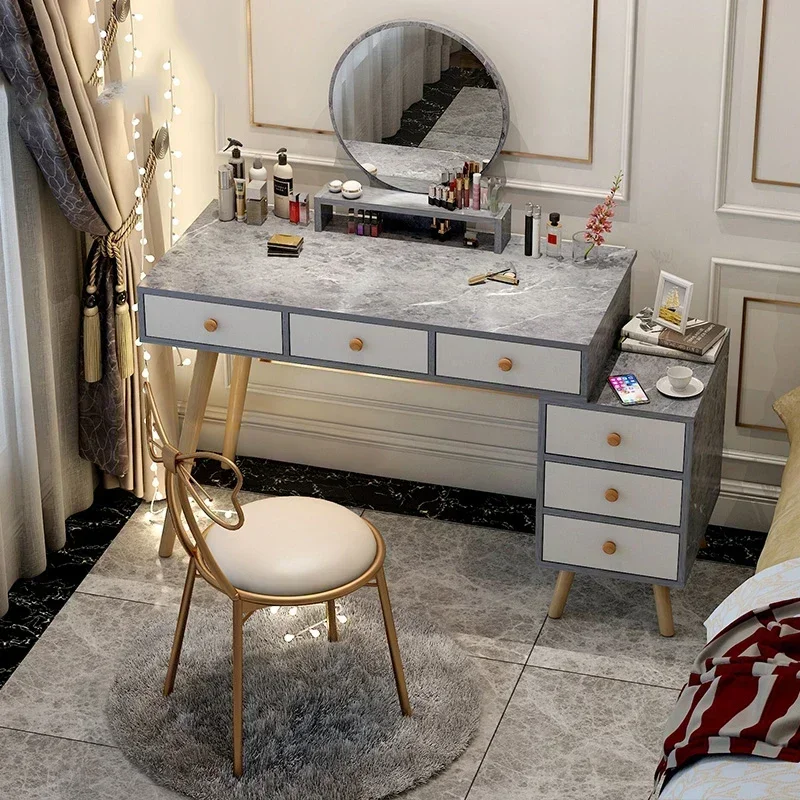 

Long - lastingMirror Dresser Dressing Table Toiletries Drawers White Mobile Make Up Tables Set Dresser Mesa De Maquillaje