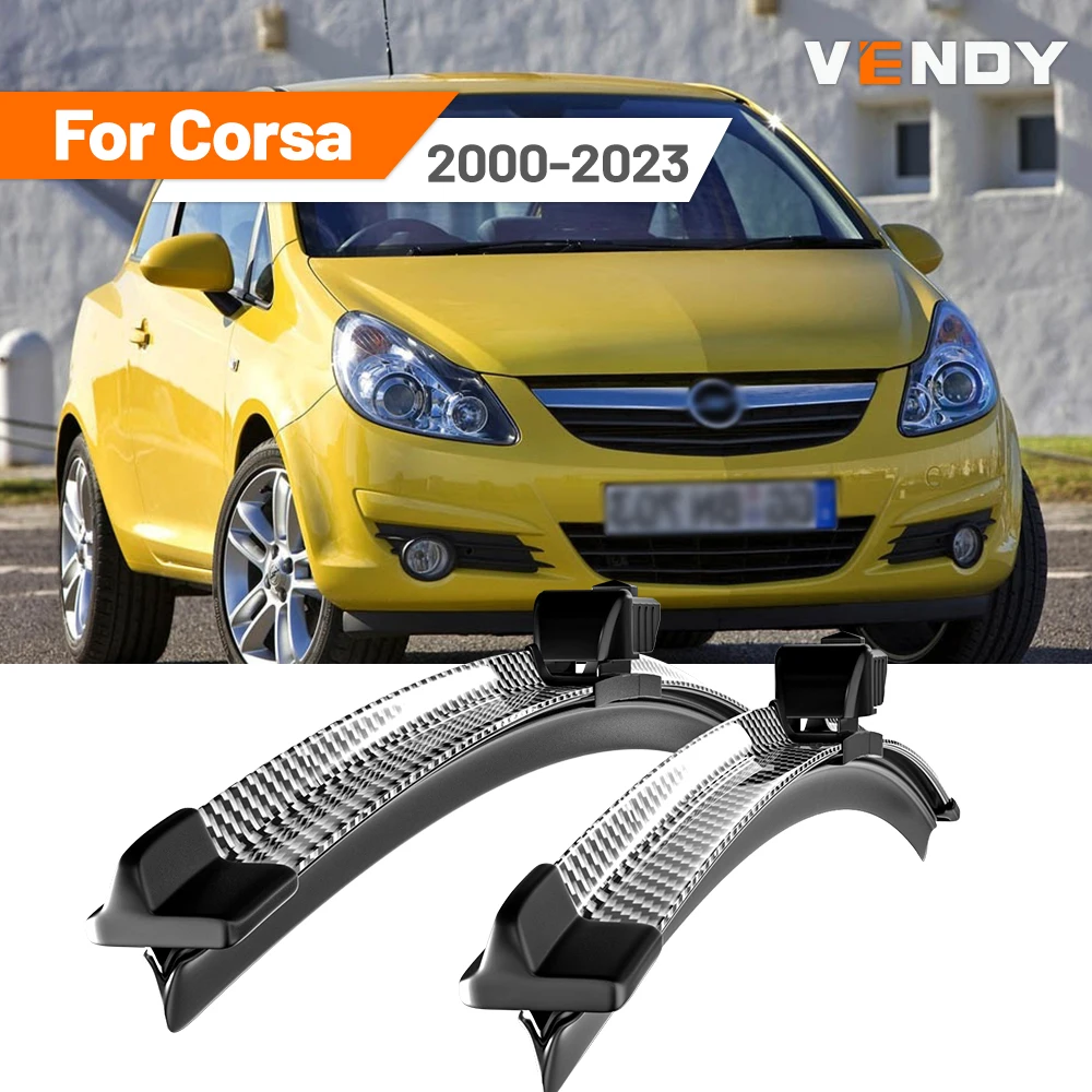 Para Opel Corsa C D E F 2000-2023 2001 2006 2010 2013 2014 2015 2019 2020 2 uds limpiaparabrisas delantero limpiaparabrisas