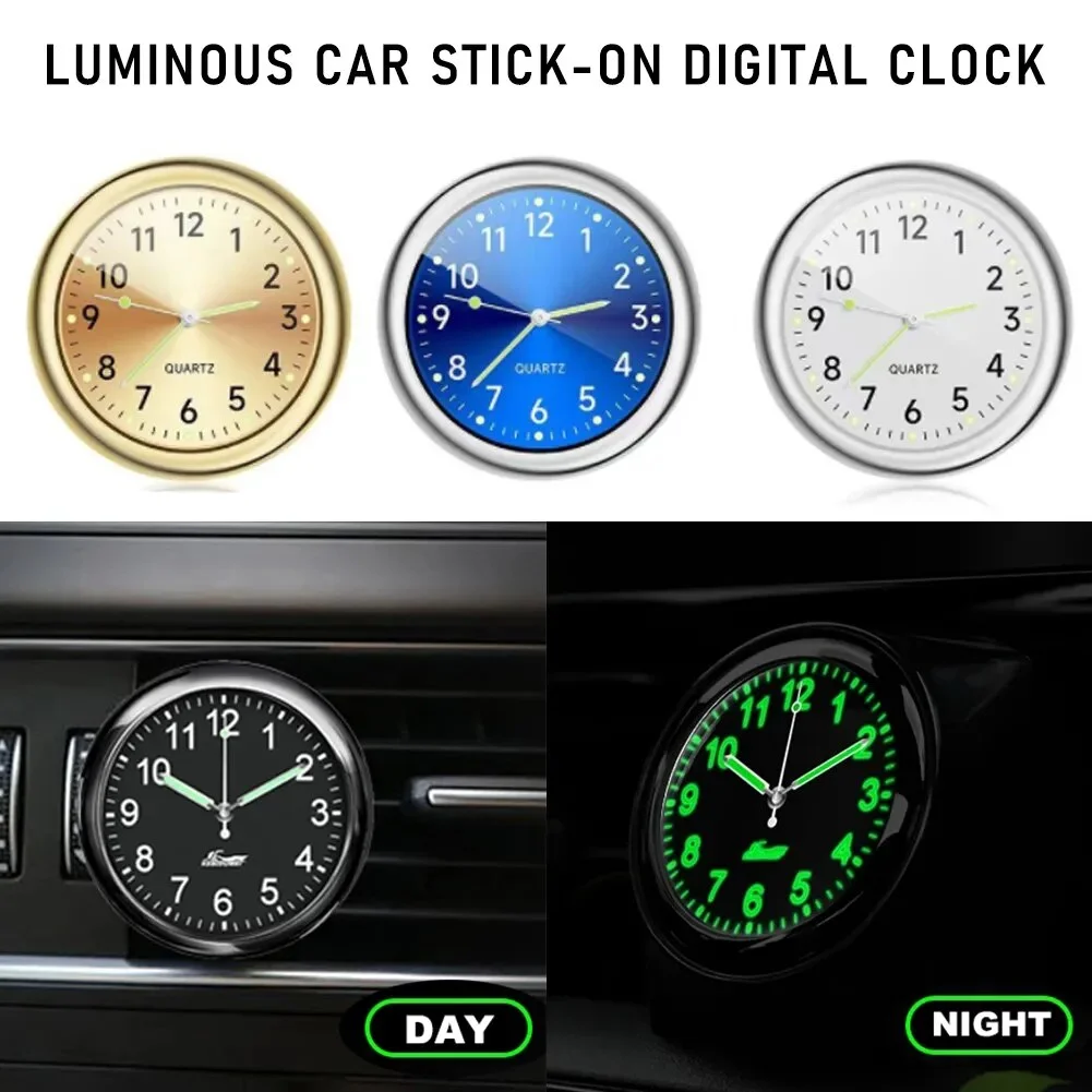 AliExpress Auto Car Dashboard Clock with Mini Watch Quartz Electronic Timepiece for Motorcycle and Bicycle,