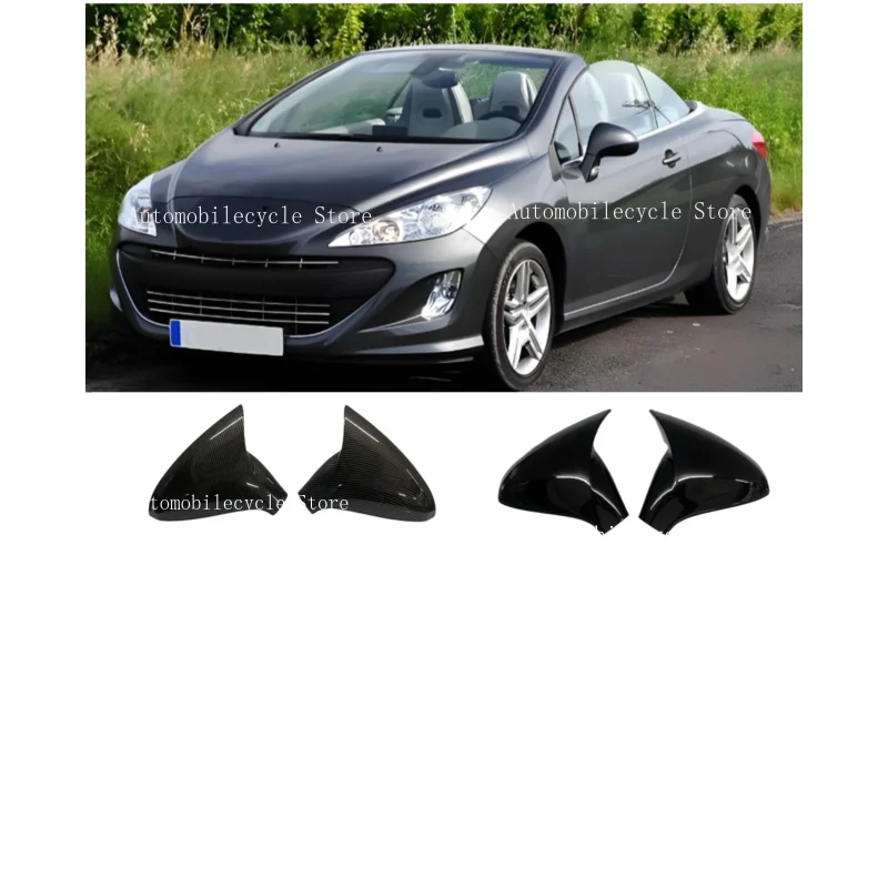 Fit for Peugeot 308 207 2006- 2012  Rearview Mirror Cover  Car Side Mirror Exterior Door Rear View Case Trim Sticker