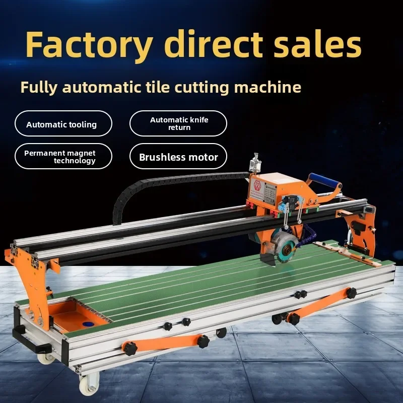 Automatic tile cutting machine Brushless motor Cutting slotting chamfering edge diagonal cutting