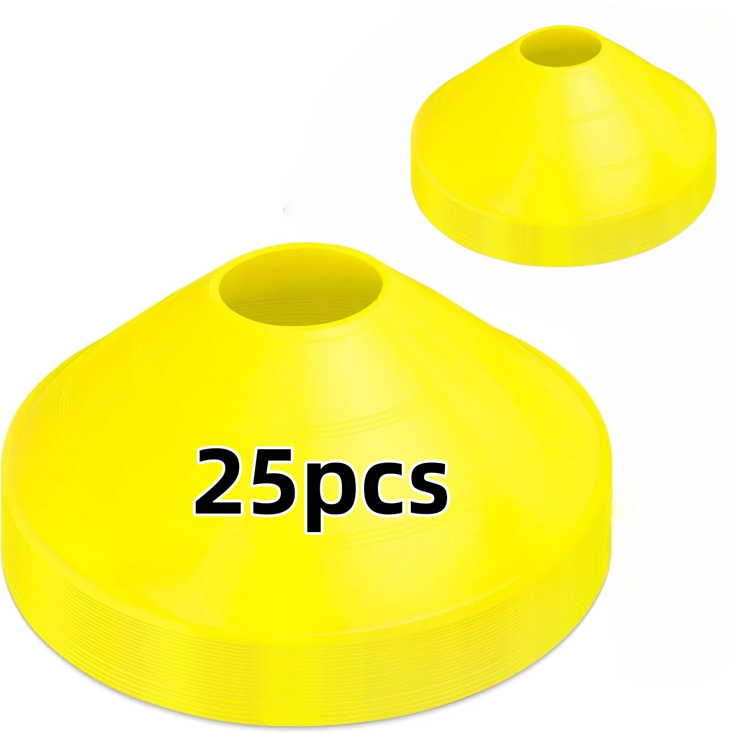 

25pcs football cone plate football training plate agility practice Sign Dish Cones Outdoor Football Basketball Training Sports