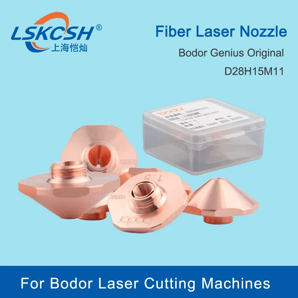  10Pcs/Lot Bodor Genius Original Laser Nozzle Single Double Layer D28mm  1.5 - 5.0mm for Bodor Fiber Laser Cutting Machine