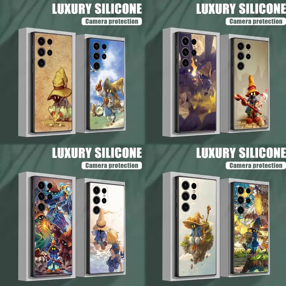 

M-Moogle Final Fantasy V-Vivi Phone Case For Samsung S25,S24,S23,S22,S21,S20,S10,Ultra,Plus,Lite,FE,Soft Silicone Black Cover