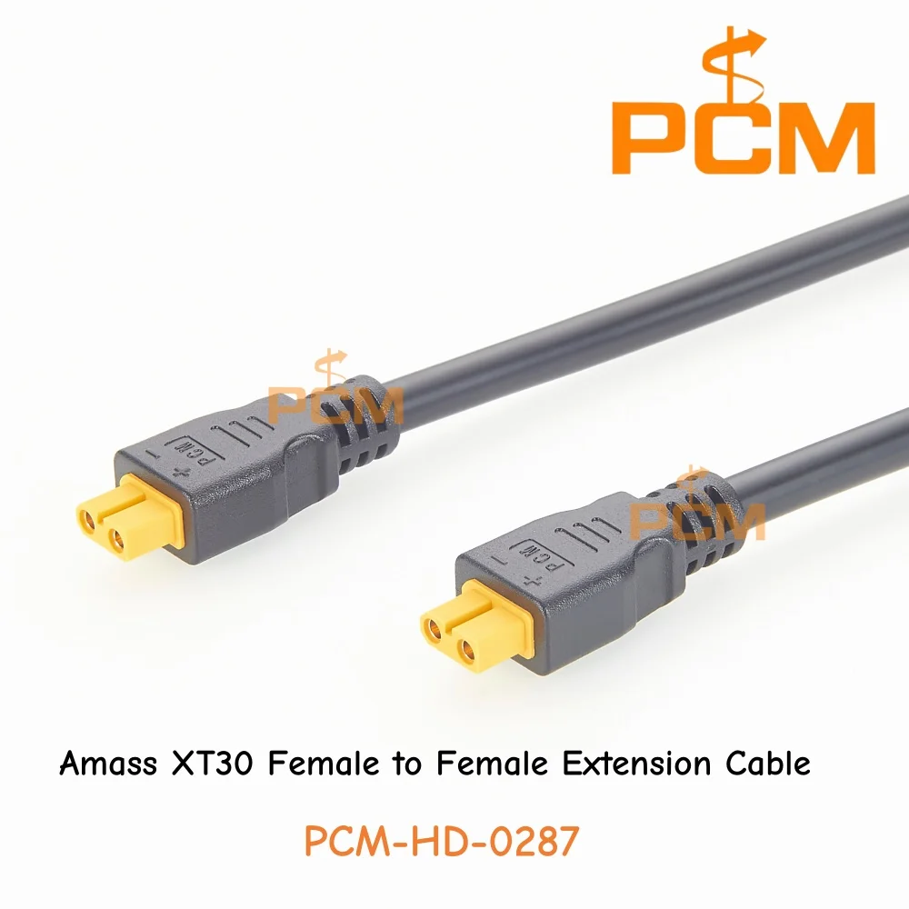 Amass XT30 Female to Female Extension Power Cable for Battery Systems & Testing Equipment &  Power Distribution