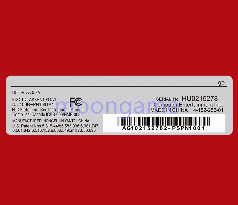 2pcs Replacement For PSP GO New Lable Sticker For PSPGO Back Shell Cover Case