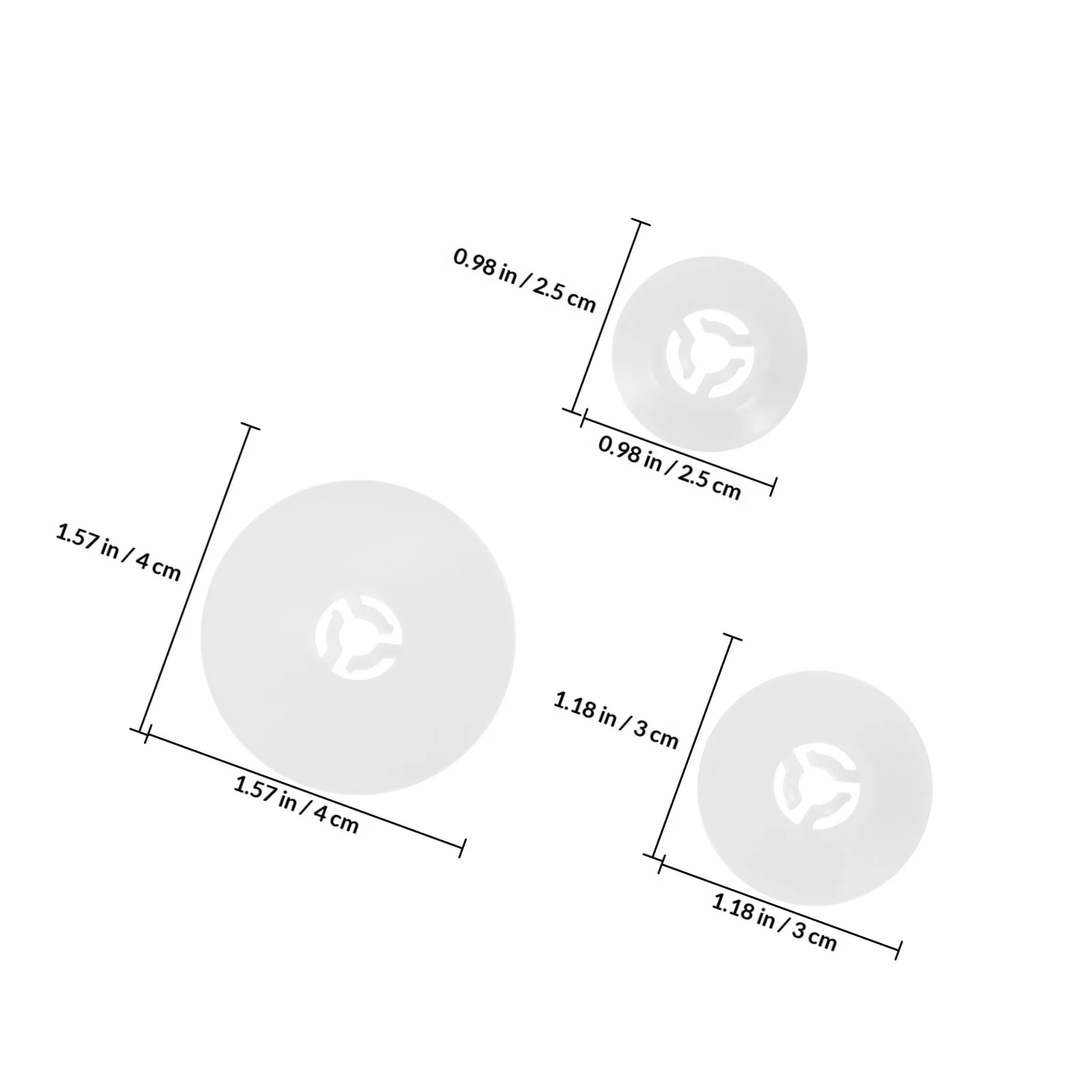 6Pcs Sewing Spool Pin Caps Set Small Medium Large Replacement Plastic Covers Sewing Thread Holder Accessories for Home