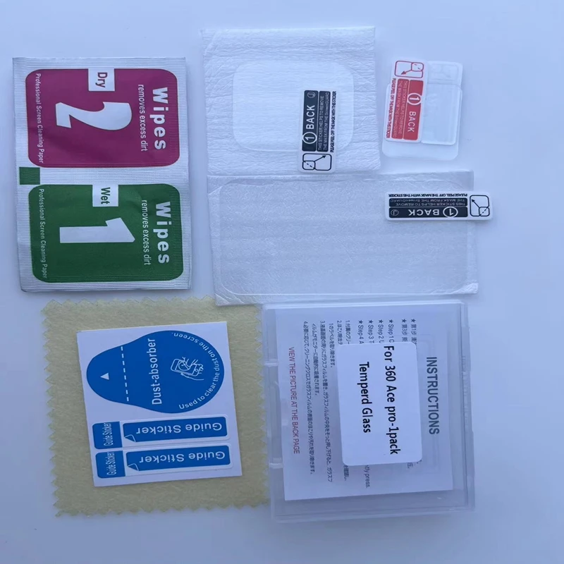 Película de vidrio templado para lente de cámara deportiva Insta360 Ace Pro, película protectora antiarañazos a prueba de polvo, juegos de accesorios