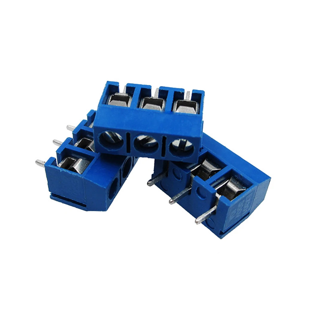 100PCS 3 Pin Screw Terminal Block Connector 5mm Pitch 5.08-301-3P 301-3P 3pin