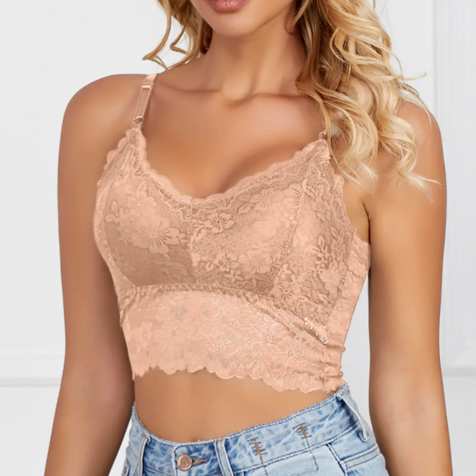 Sexy Bh Vrouwen Kant Bralette Sexy Lingerie Ondergoed Draadloze Gewatteerde Naadloze Beha Ultra Band Gevoerde Bh Voor Vrouwen