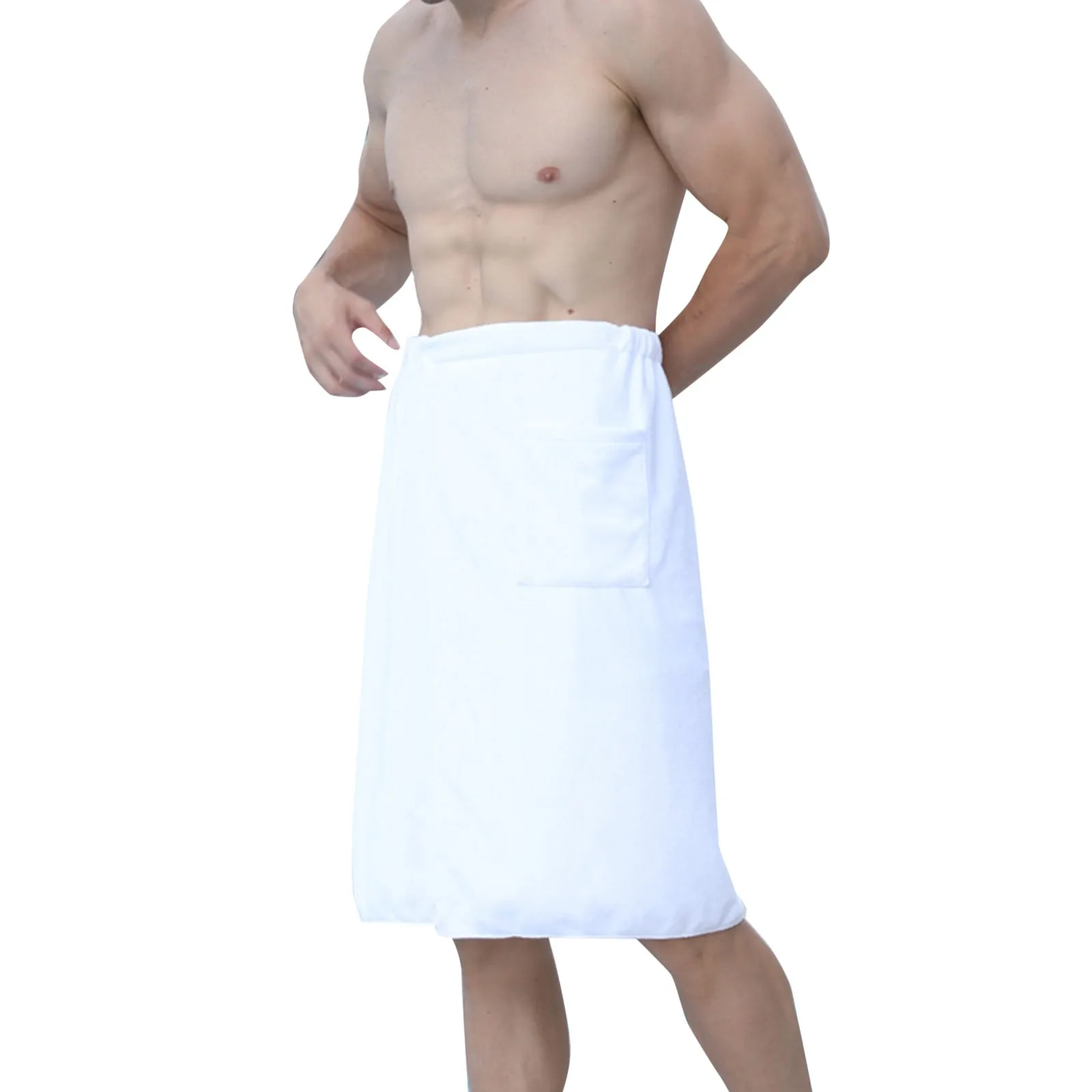 Hot Sell Man Wearable Magic Mircofiber Bath Towel With Pocket Soft Swimming Beach Bath Towel Easy Wear Home Wear Loungewear