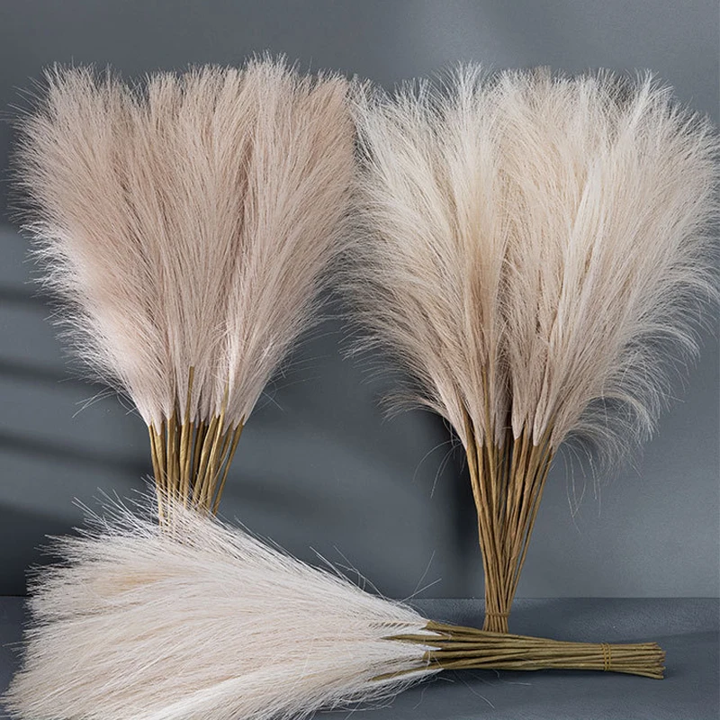 1/5PCS INS Style Reed Pampas Grass Artificial Flowers High Quality Bouquet Fake Plants Boho Home Decor Bedroom Garden Balcony