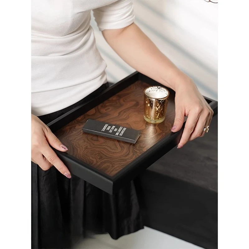 زخرفة صينية مستطيلة، لوحة تخزين للعلاج العطري، طبق فاكهة لسطح المكتب للمدخل