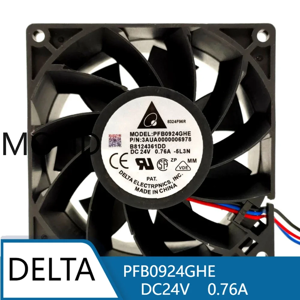 PFB0924GHE DC24V 0.76A  DELTA  92*92*38CM Inverter Cooling Fan