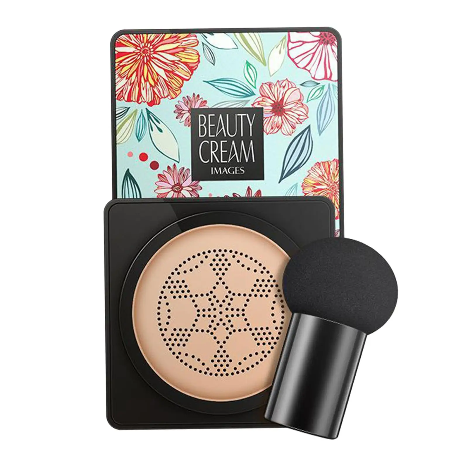 Air Cushion BB Cream with Mushroom Makeup Sponge Moisture Mushroom Head Foundation Natural Brightening Base Matte Concealer