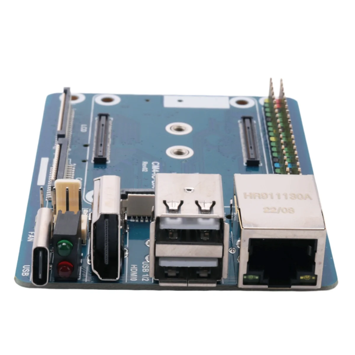 

【Price-Drop!】Waveshare CM4-IO-BASE-C Expansion Board for Raspberry Pi CM4 Basic Expansion Board Advanced Version RJ45+M.2 M KEY