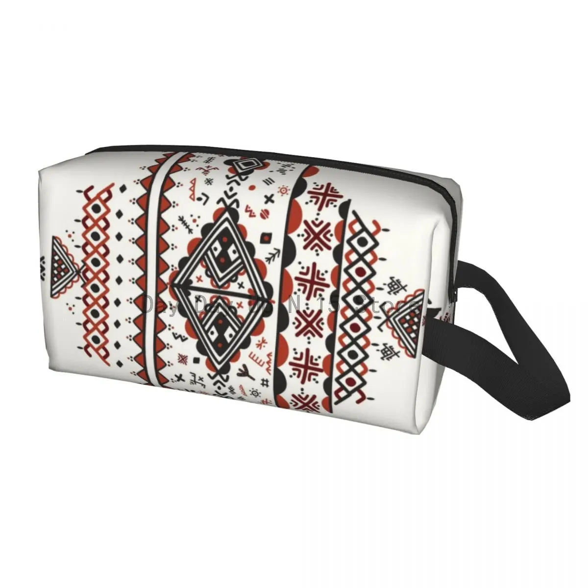

Индивидуальная сумка для туалетных принадлежностей Kabyle Amazigh с рисунком, Berber, художественный символ, косметический Органайзер для макияжа, женский набор для хранения косметики