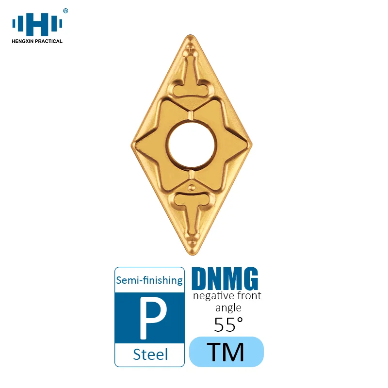 

HENGXIN Tungsten Carbide Inserts DNMG150404 DNMG150408 DNMG150412 TM S230G DNMG External Turning Tools CNC PVD Lathe Cutter Tool