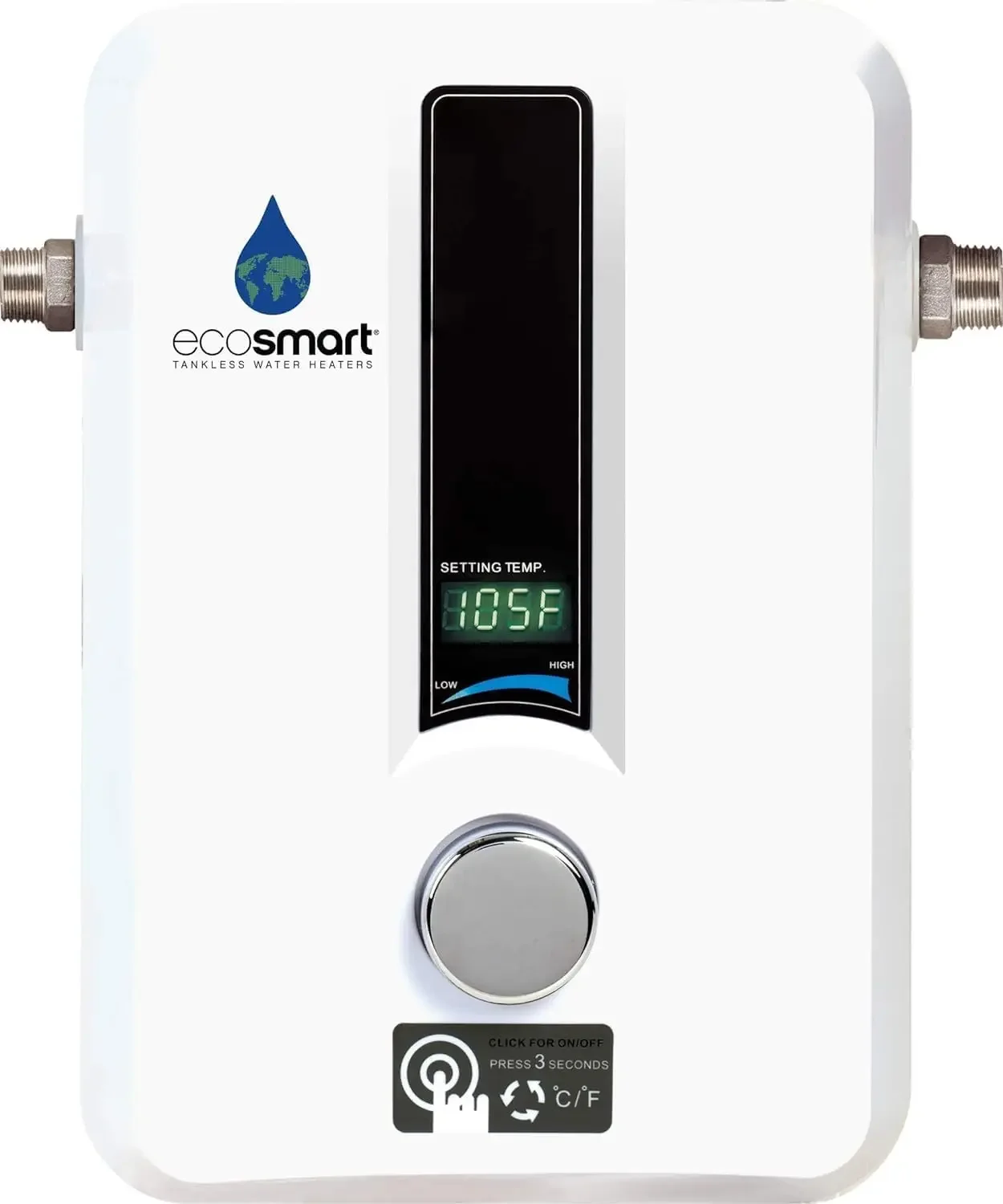 Tankless Water Heater, 13KW at 240 Volts with Patented Self Modulating Technology