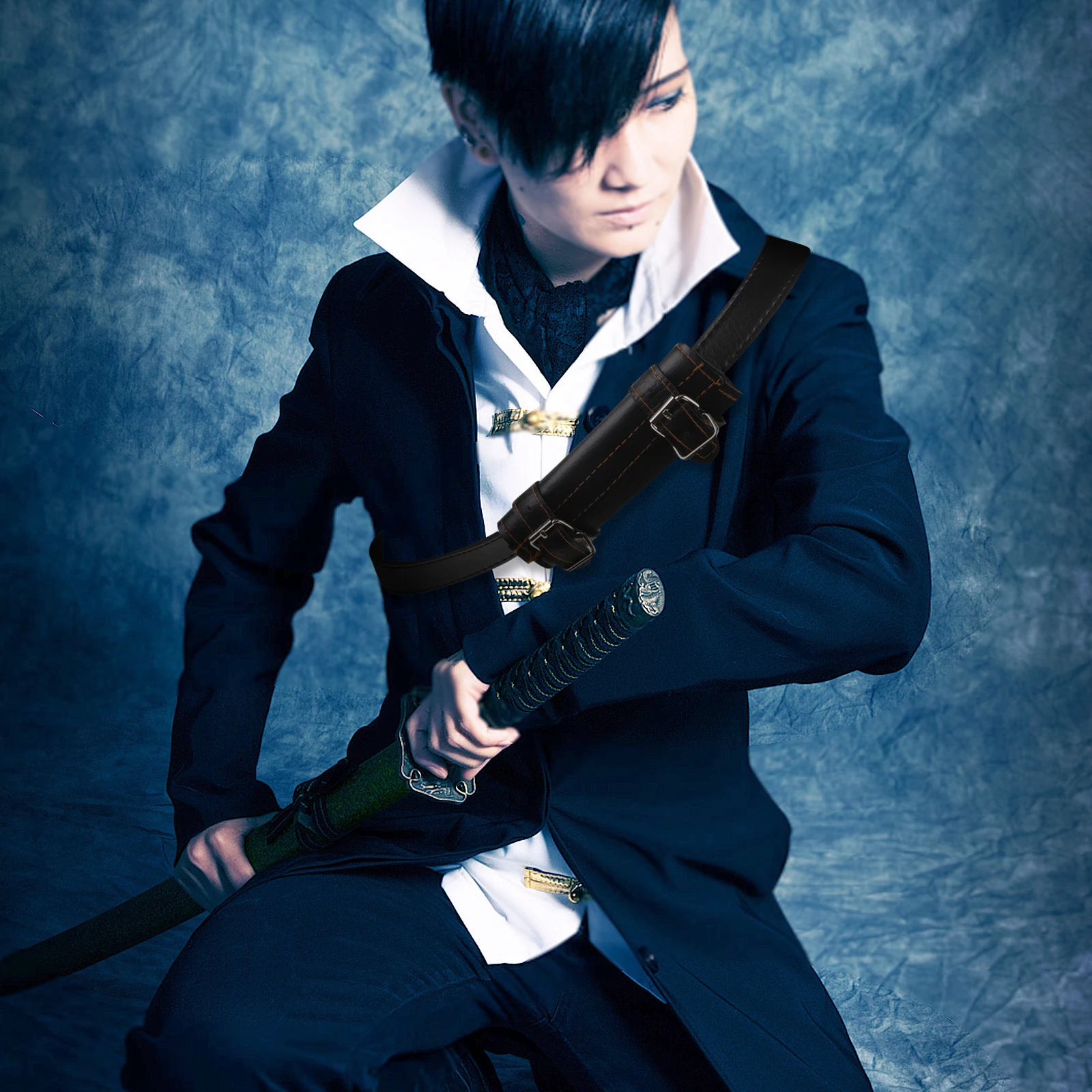 Zwaardriemhouder Middeleeuwse Kikker PU Schede Schede Cosplay Podium Lichtgewicht opslagoplossing