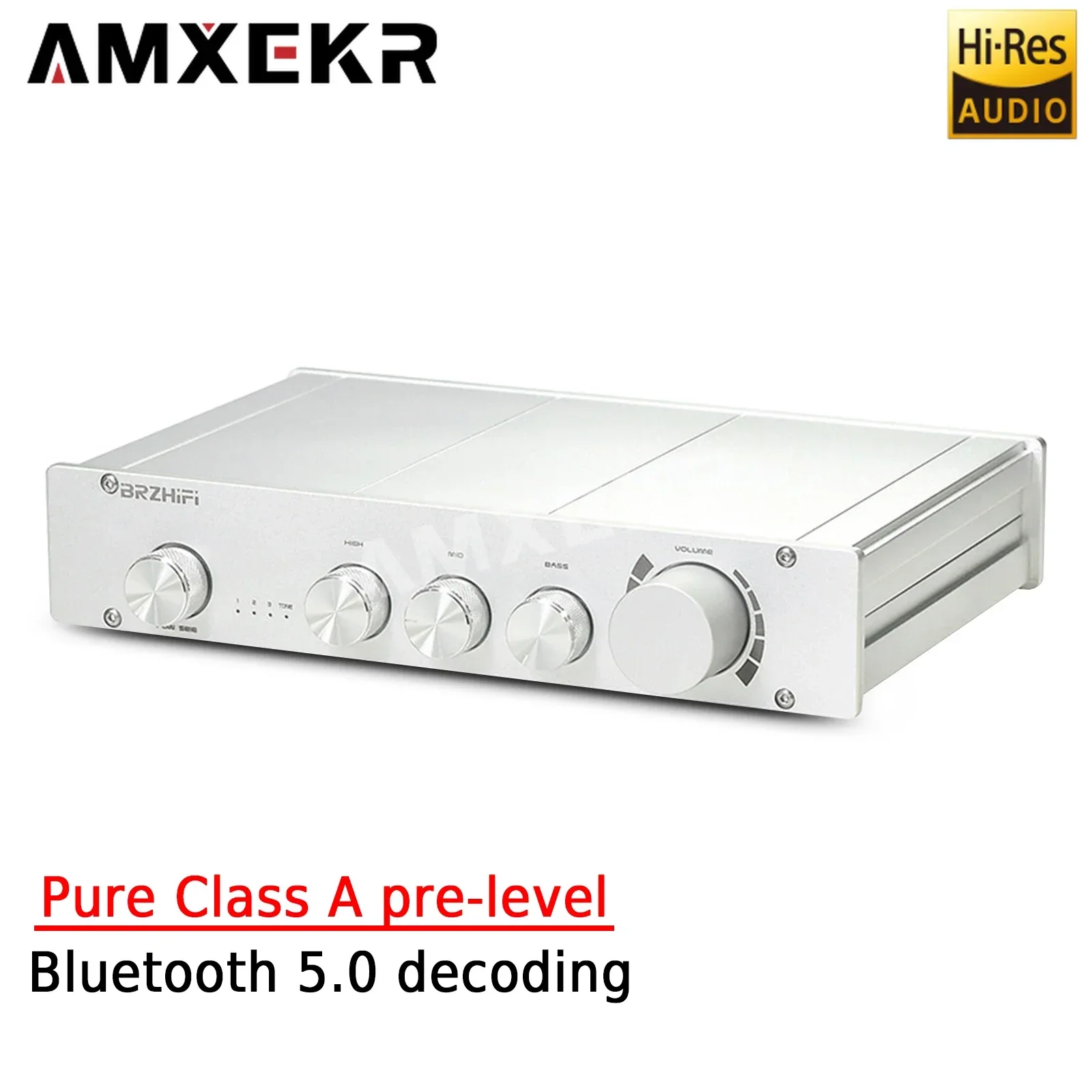 

Pure Class A 2.0/2.1 Channel Tone Pre-High School Bass Tuning Bluetooth 5.0 Decoder Home Pre-amplifier