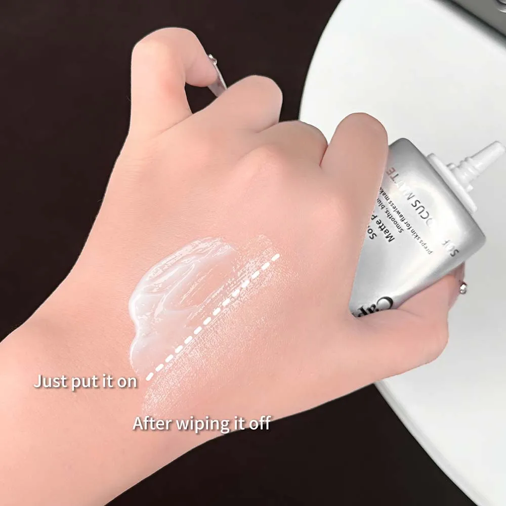 Cappuvini Soft Focus Matte Primer Oil Control Long Lasting Pore Minimizing Smooth Base Makeup Face Primer For Oily Skin Cosmetic