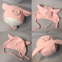 0-2 Y Pig Pink Pig Hat Pig Skulli Hat Photography Prop